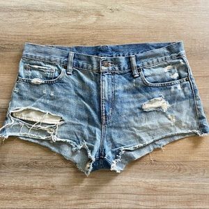 Ralph Lauren Denim Boyfriend Cut Off Shorts 30